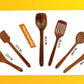 Wooden Spoon Set of 6 | Handmade Natural Wooden Kitchen Tools